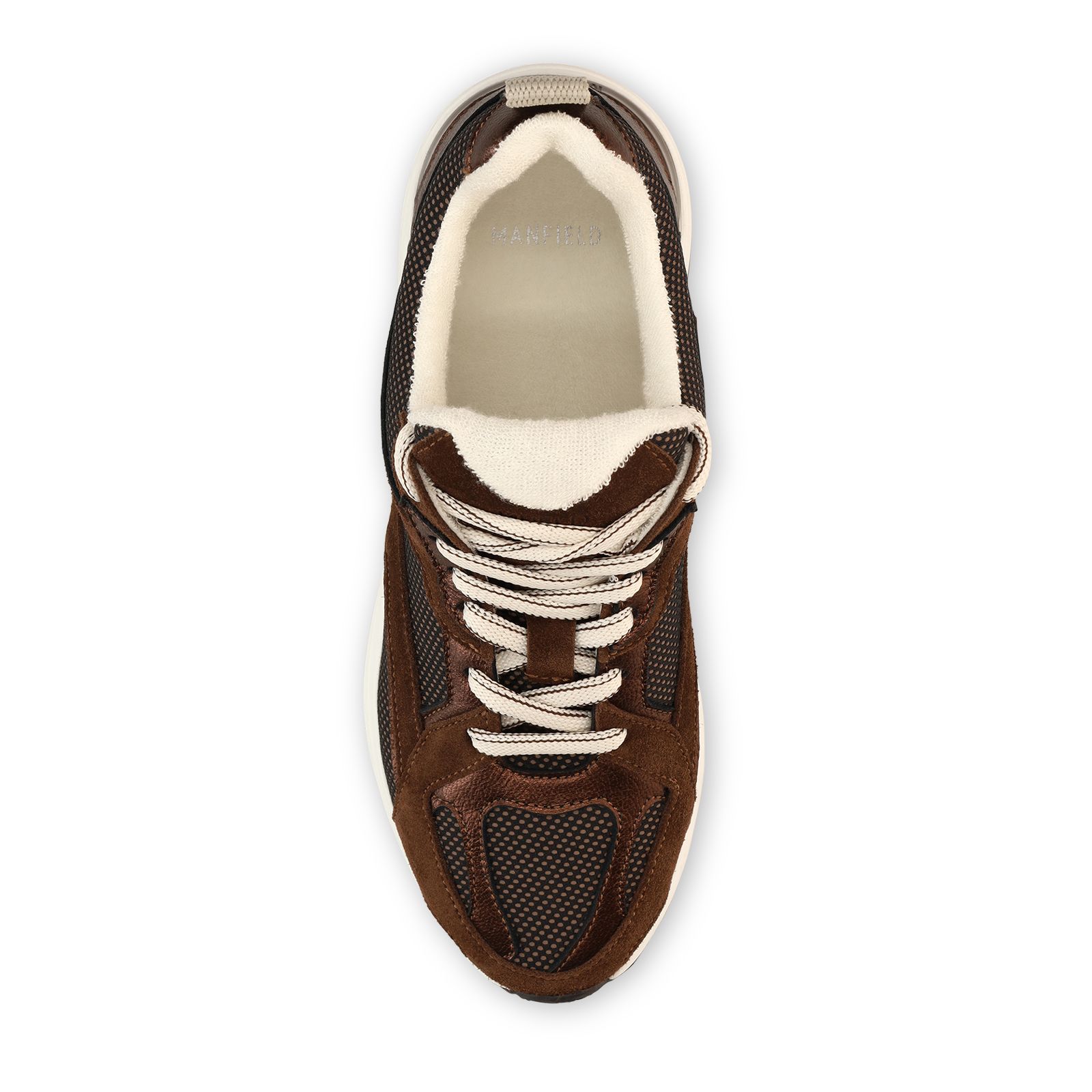 Bruine suède sneakers