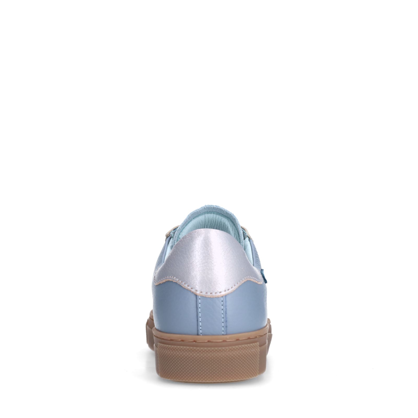 Blaue Ledersneaker