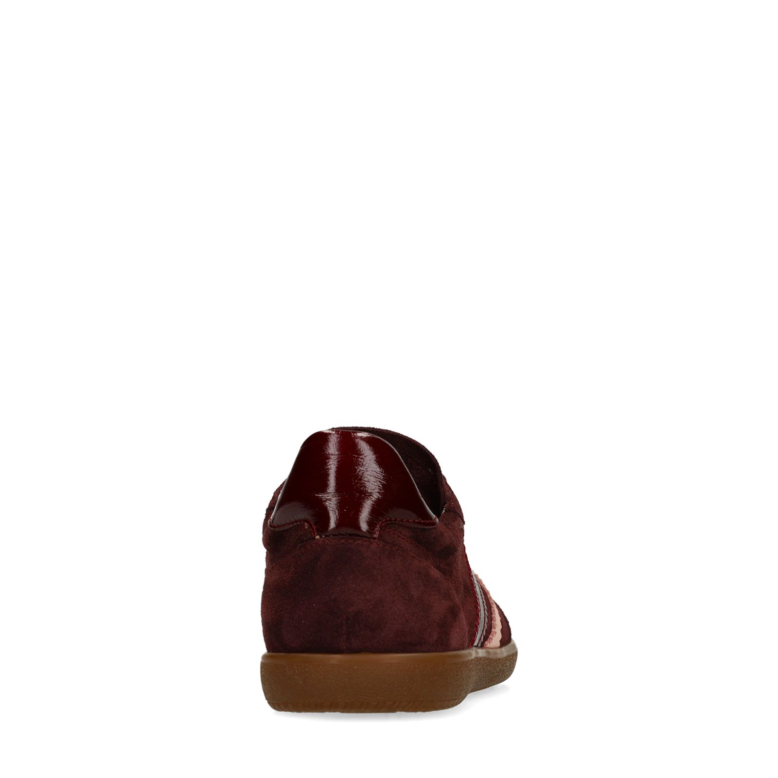Lilafarbene Veloursleder-Sneaker