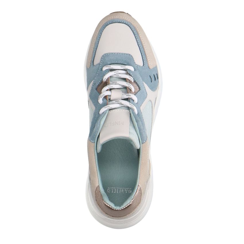 Blaue Denim-Sneaker