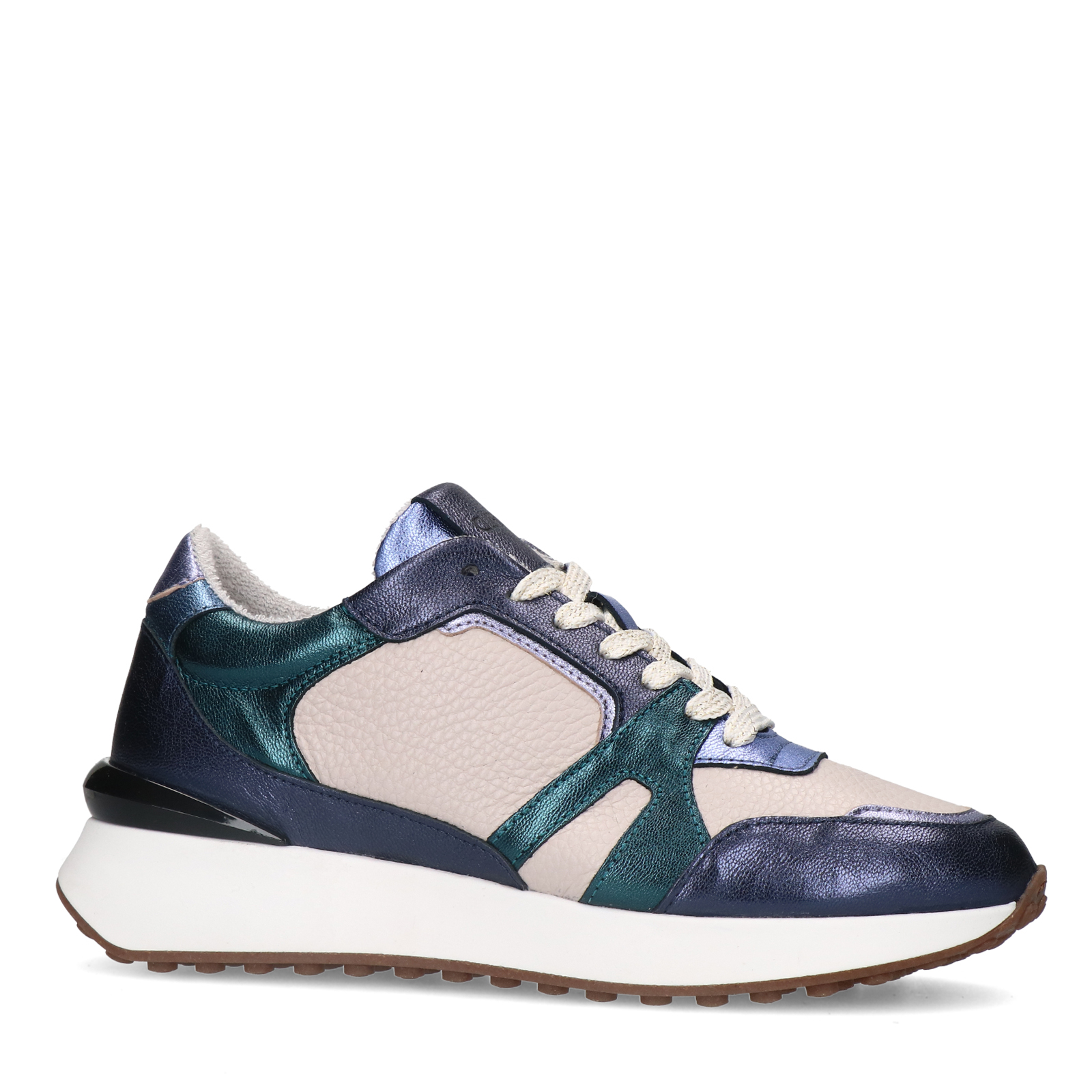 Donkerblauwe leren best sale sneakers dames