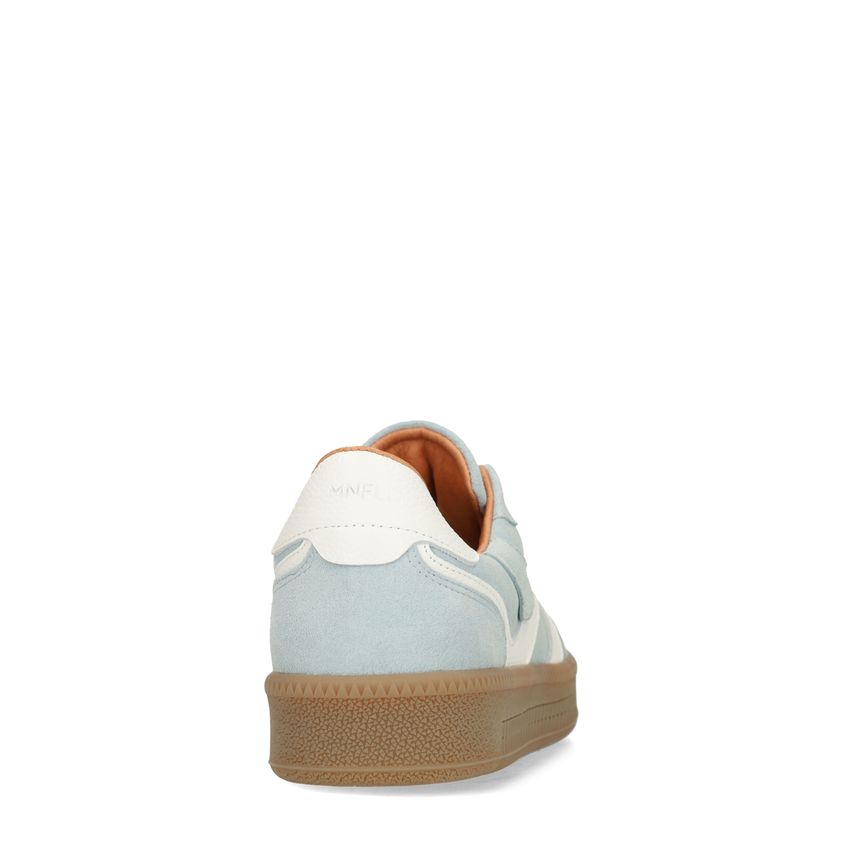 Blauwe suède sneakers