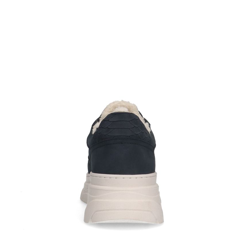 Donkerblauwe nubuck sneakers