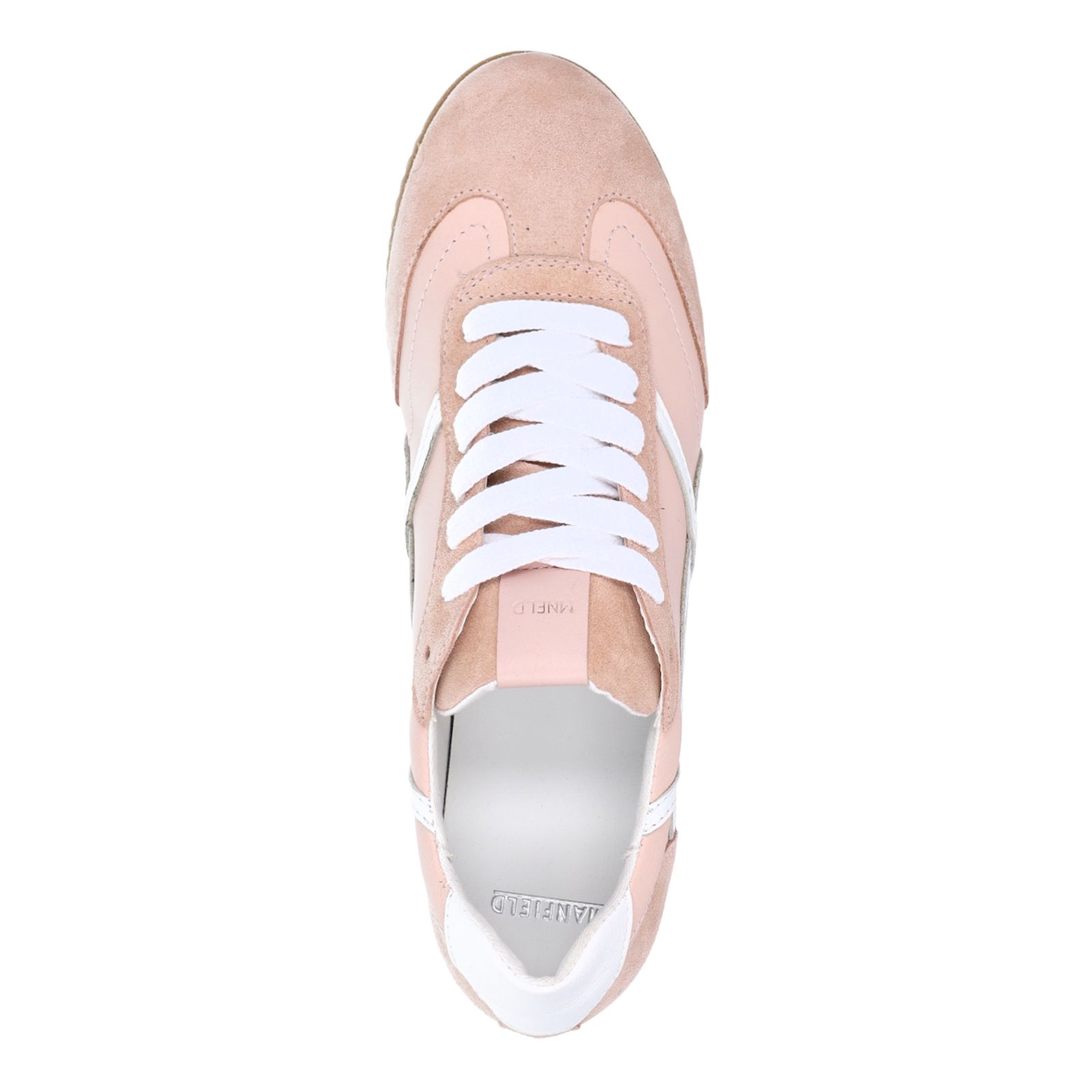 Roze leren sneakers