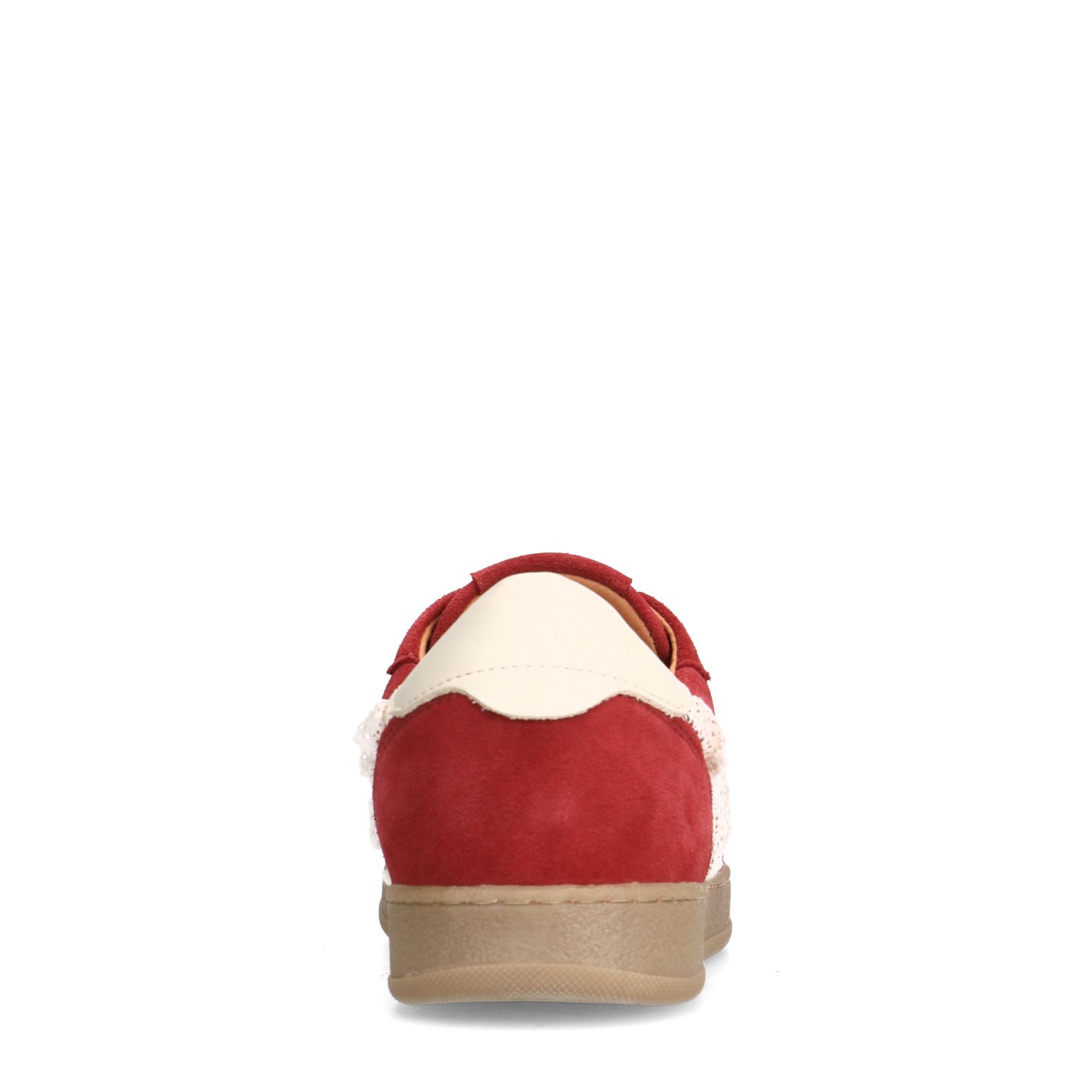 Rode suède sneakers