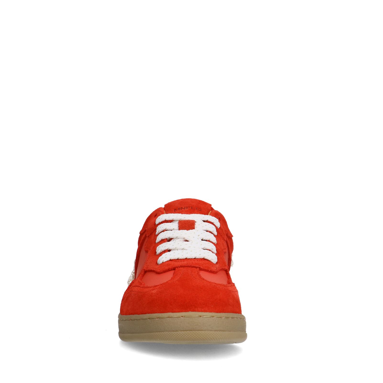 Rote Veloursleder-Sneaker