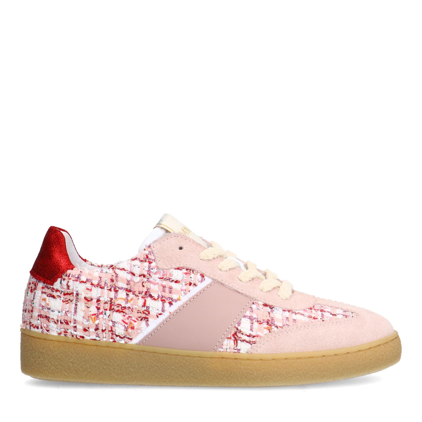 Roséfarbene Textil-Sneaker