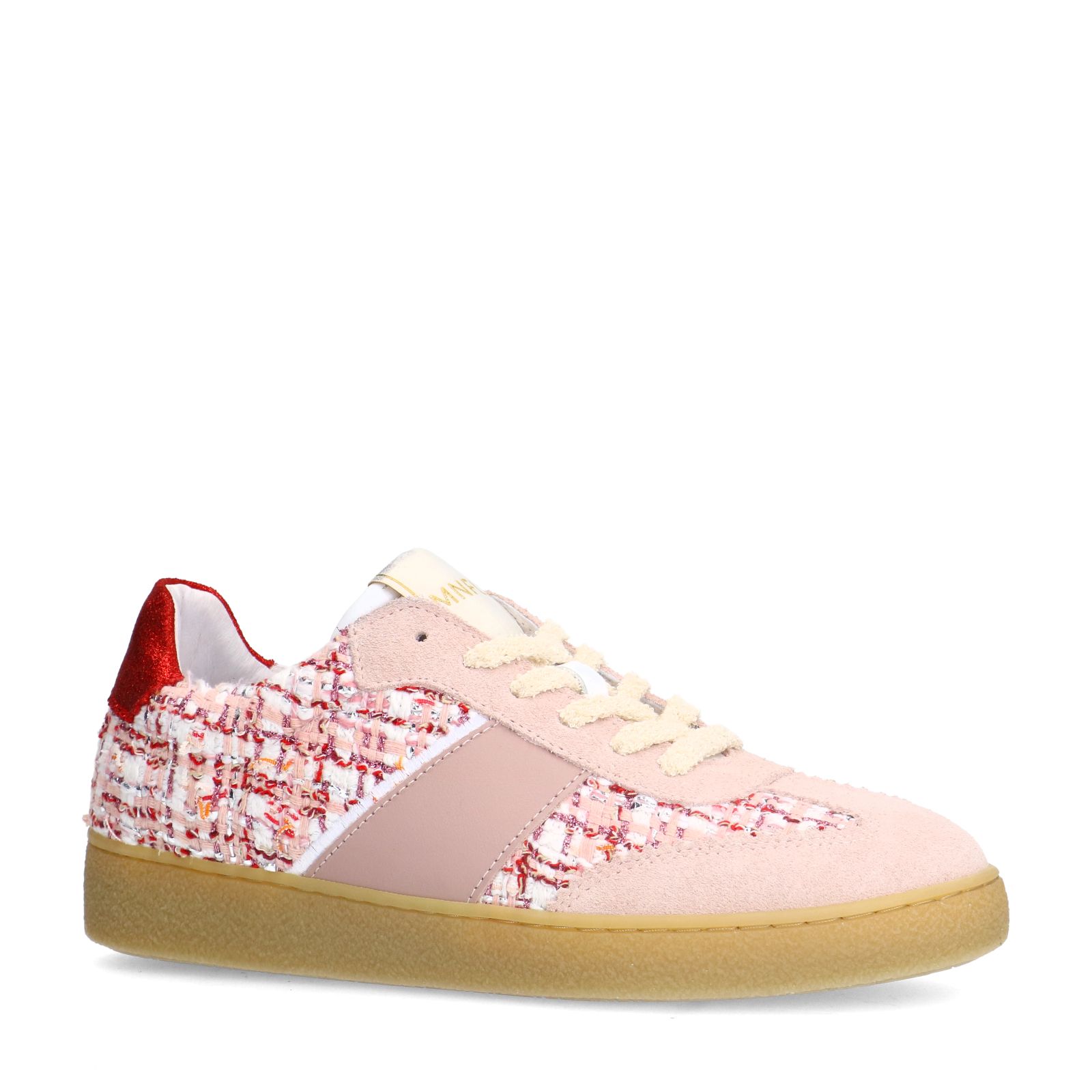 Roséfarbene Textil-Sneaker