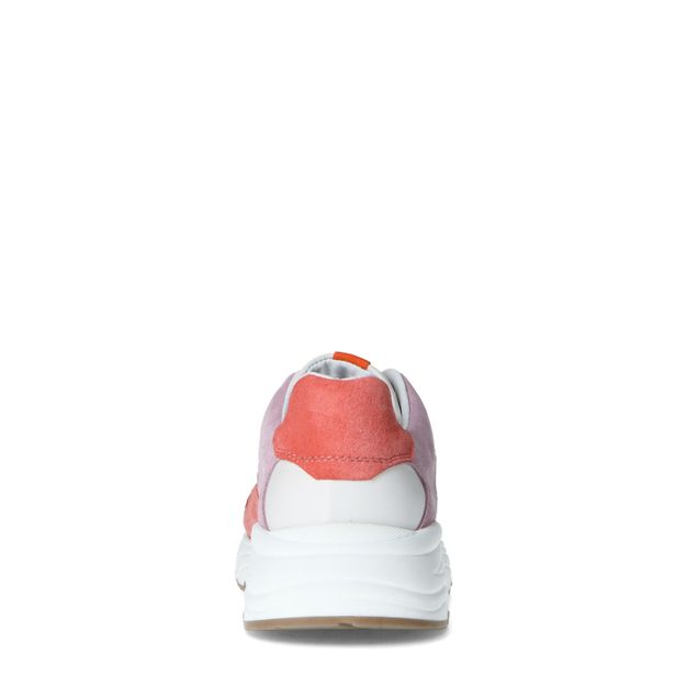 Roze dad sneakers met gekleurde details