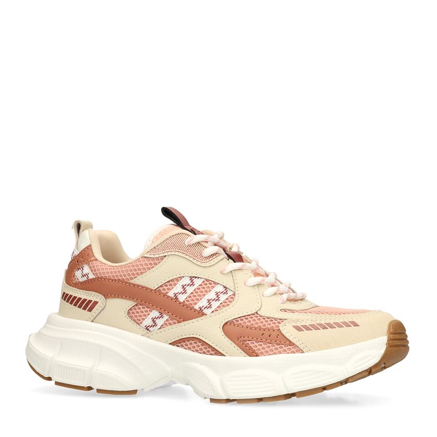 Roze mesh sneakers