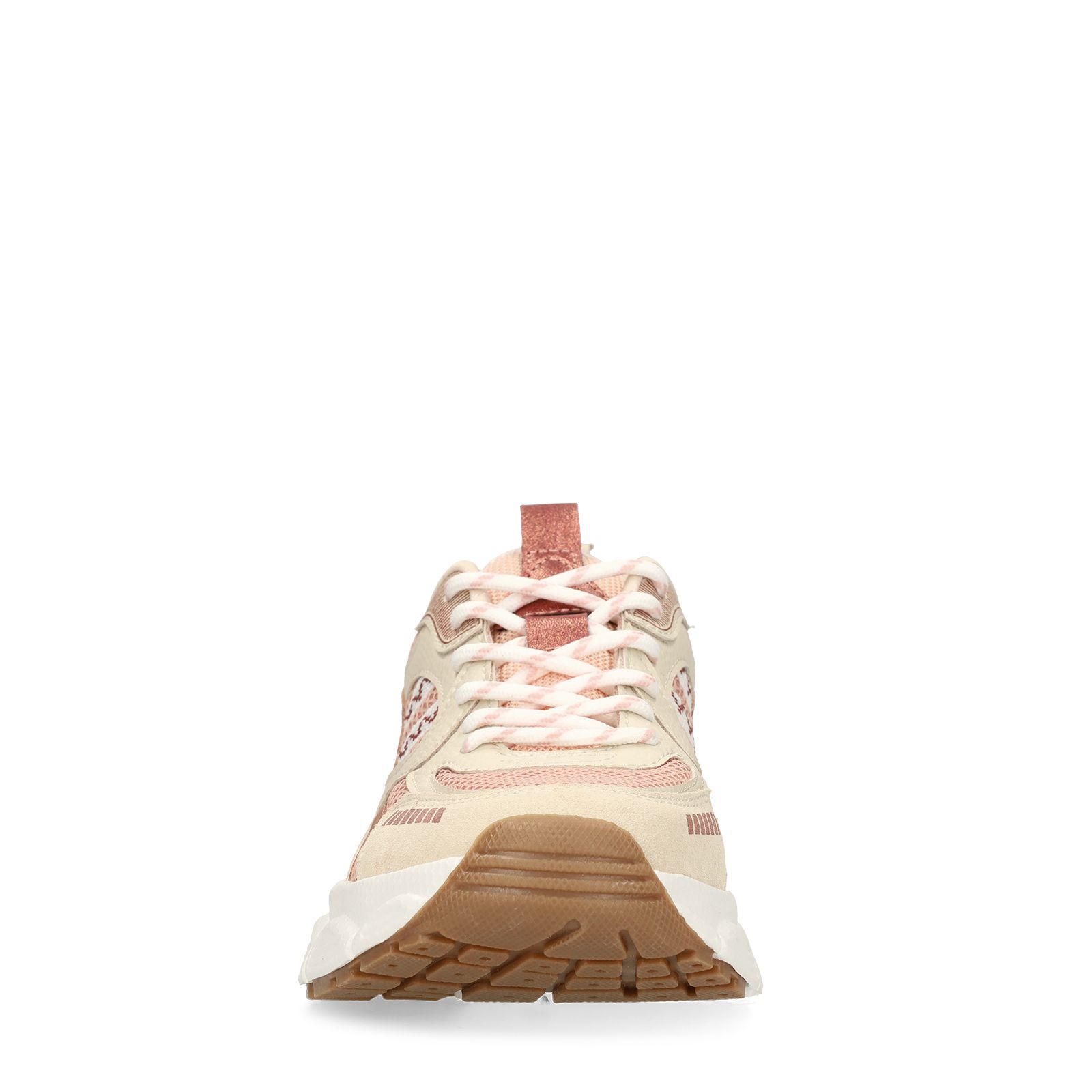 Roséfarbene Mesh-Sneaker