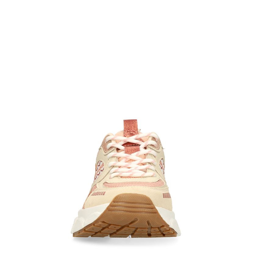 Roze mesh sneakers