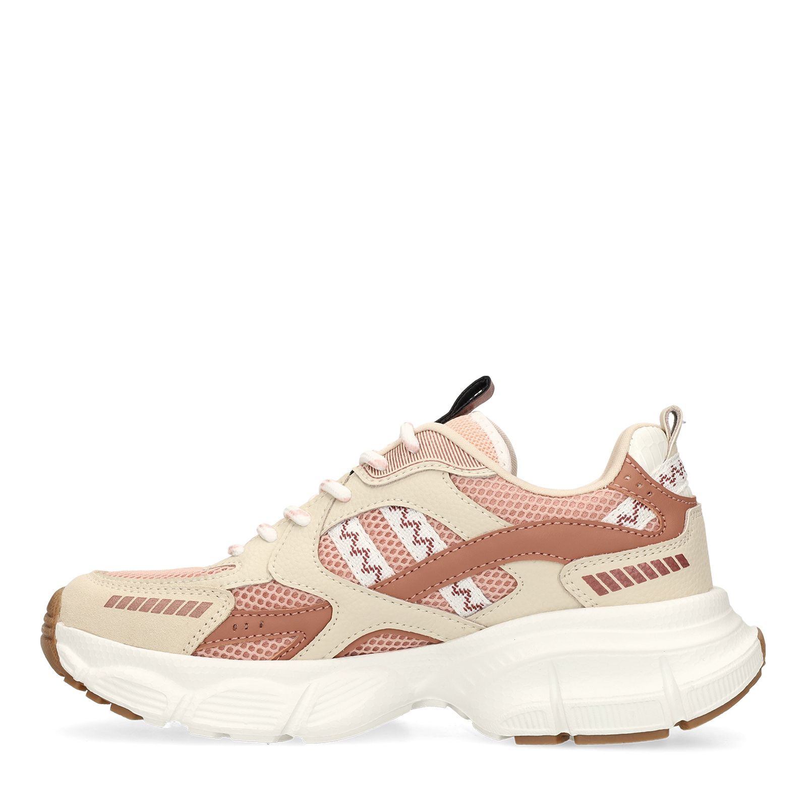 Roséfarbene Mesh-Sneaker