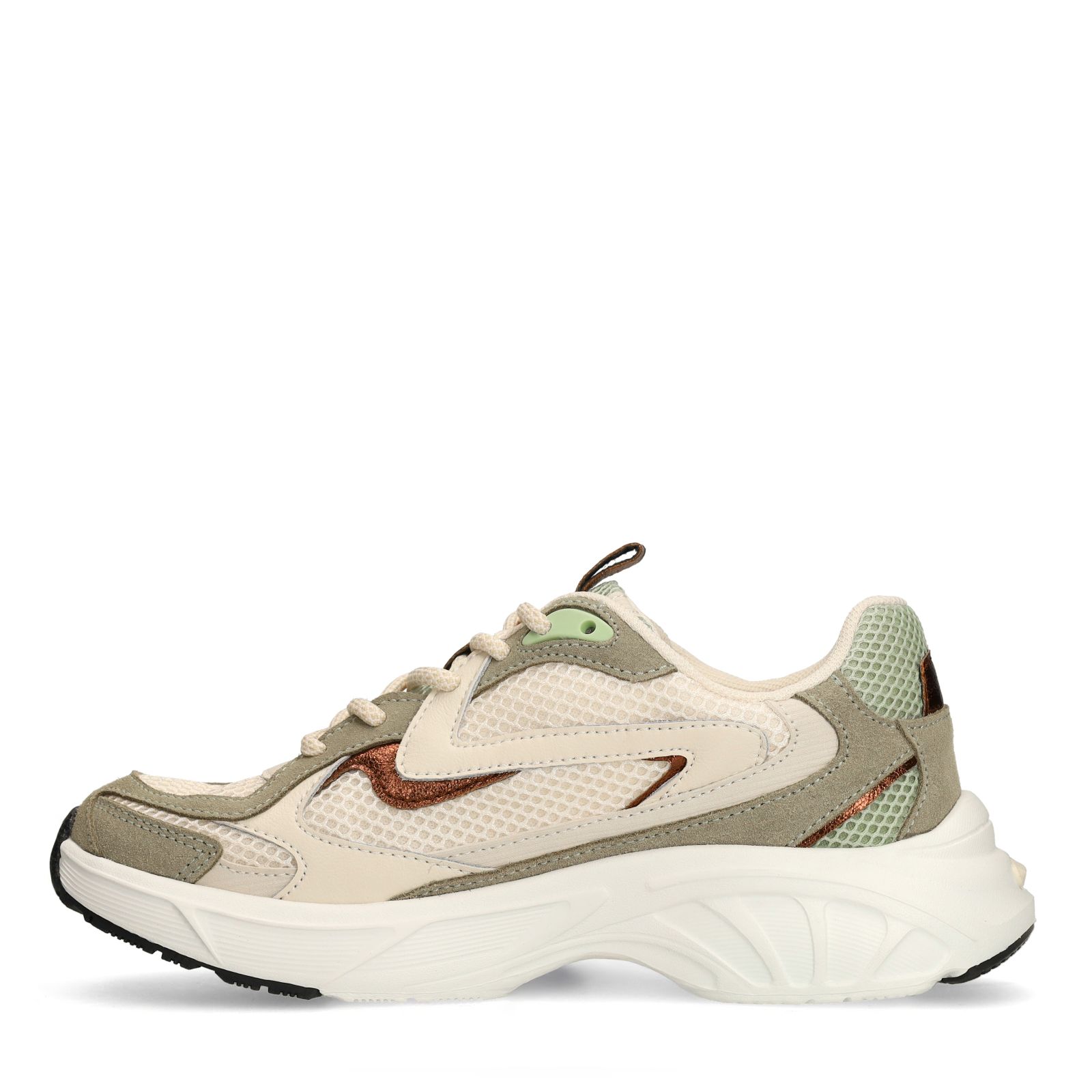 Grüne Ledersneaker
