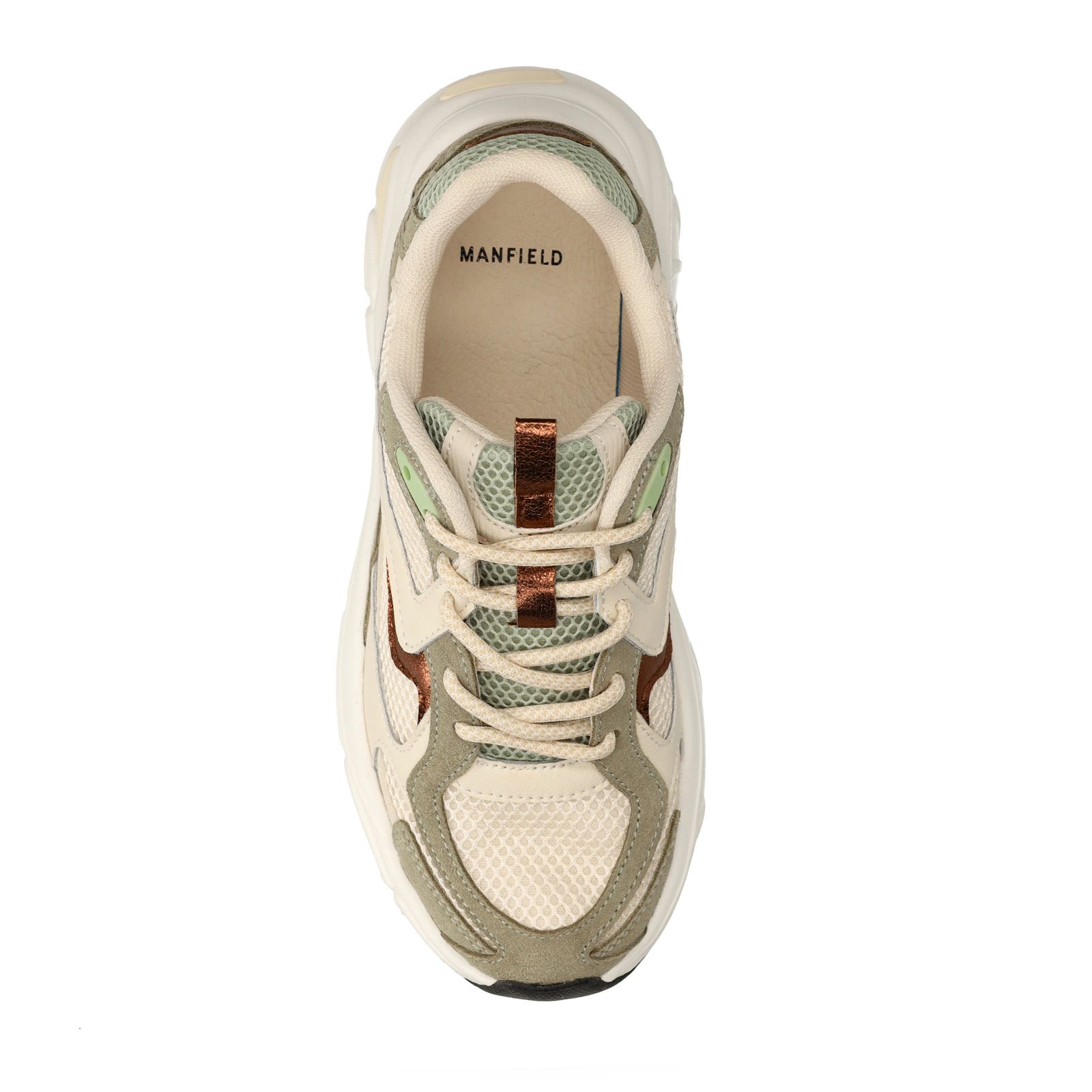 Grüne Ledersneaker