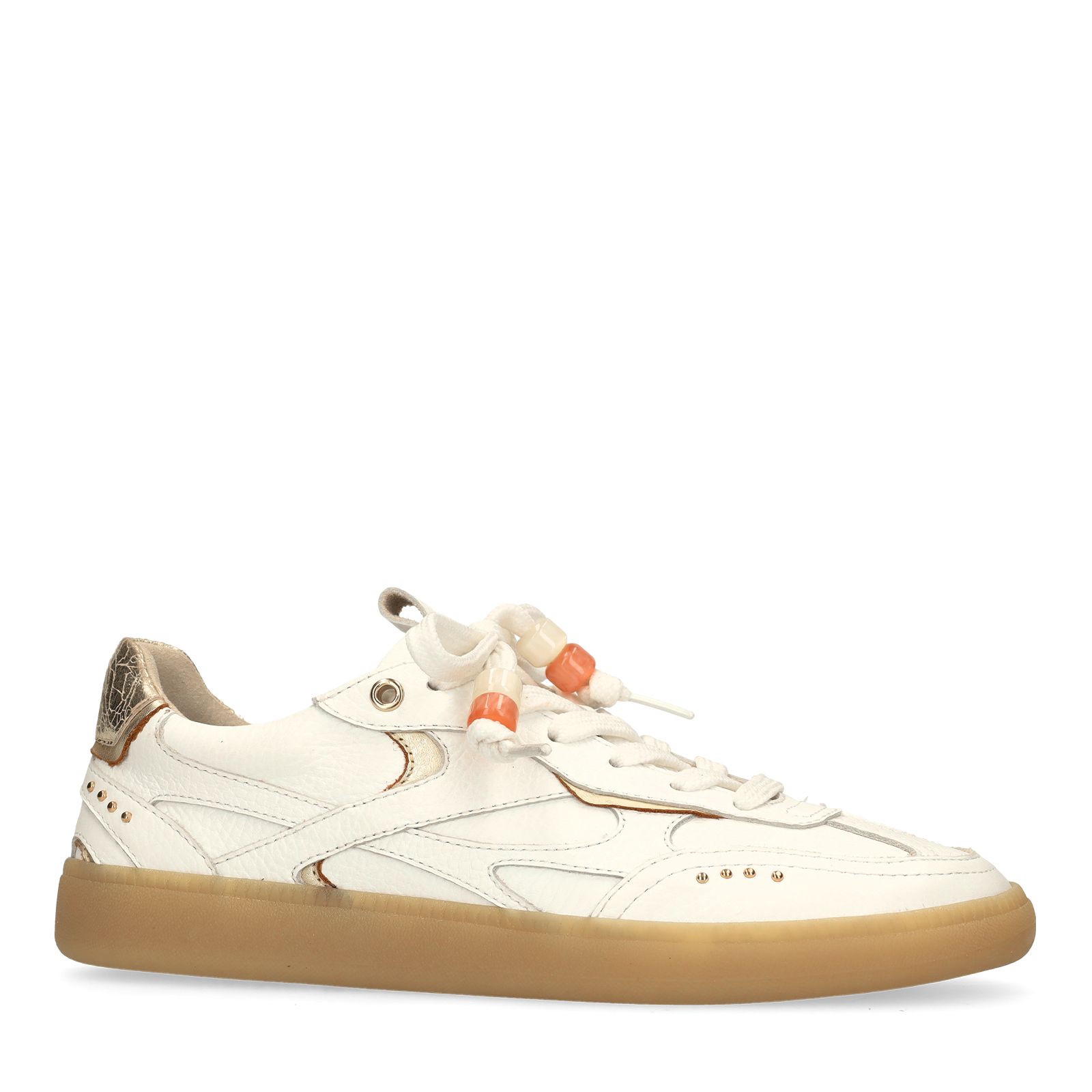 Witte leren sneakers