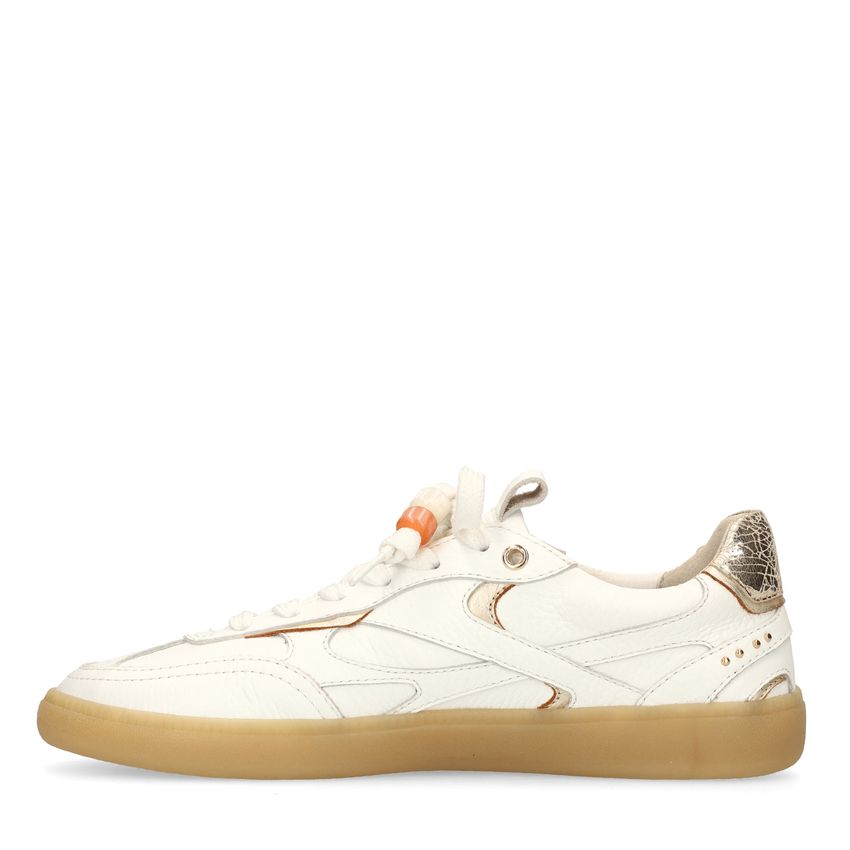 Weiße Ledersneaker