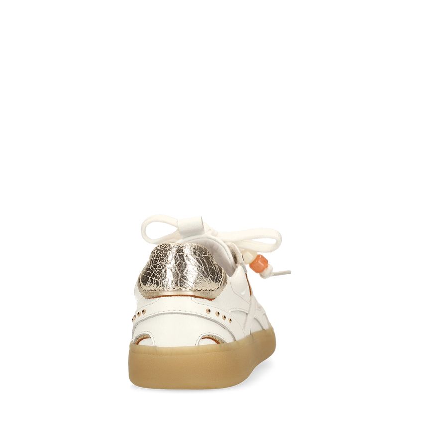 Weiße Ledersneaker