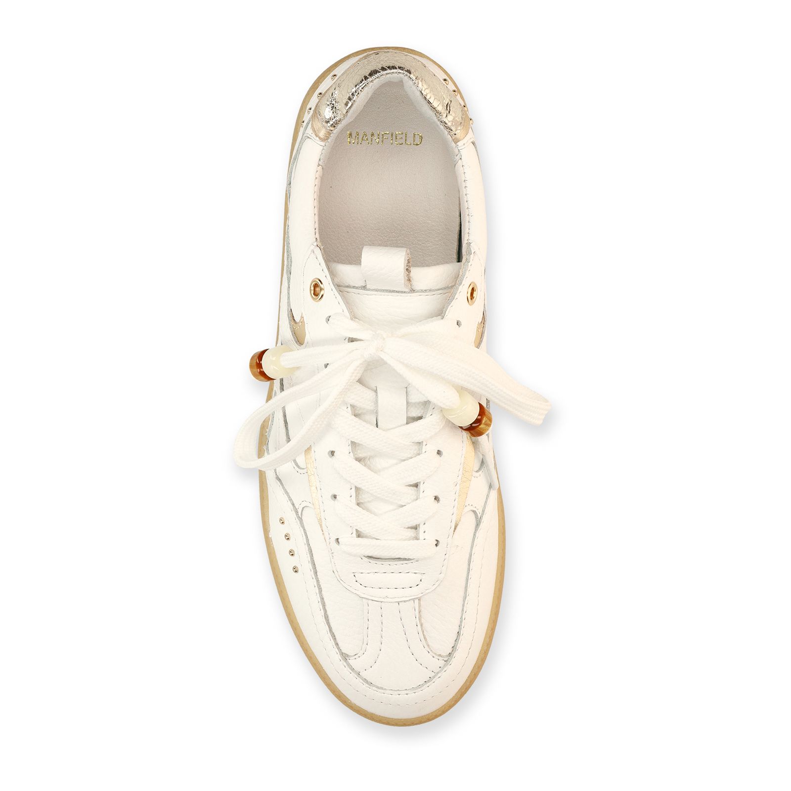 Witte leren sneakers