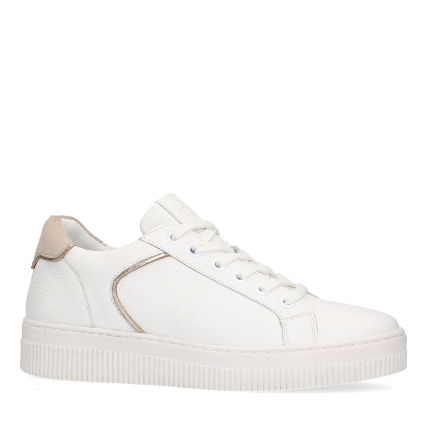 Witte leren sneakers