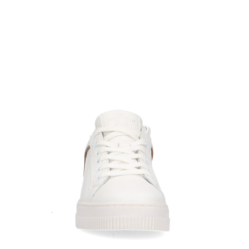 Witte leren sneakers