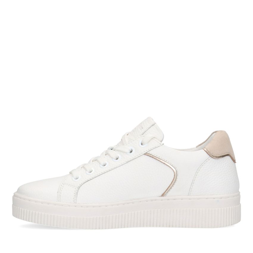 Witte leren sneakers