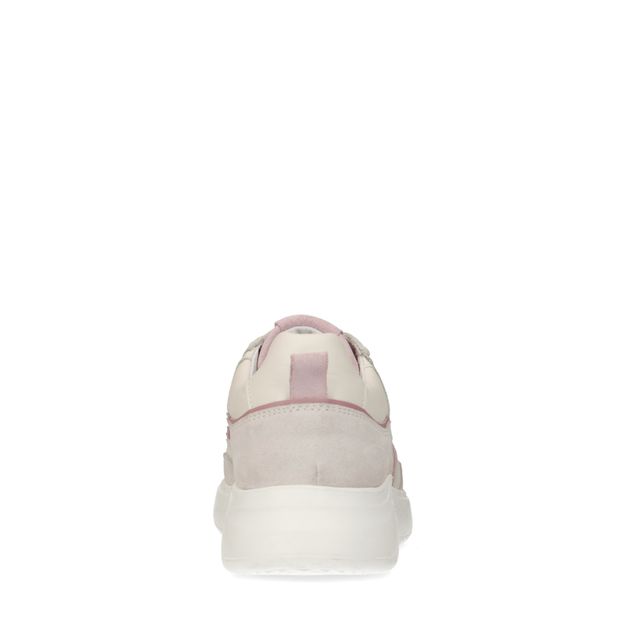 Off white sneakers met roze details