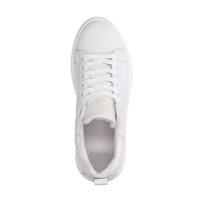 Witte leren sneakers