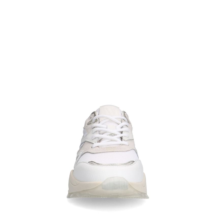 Witte leren sneakers