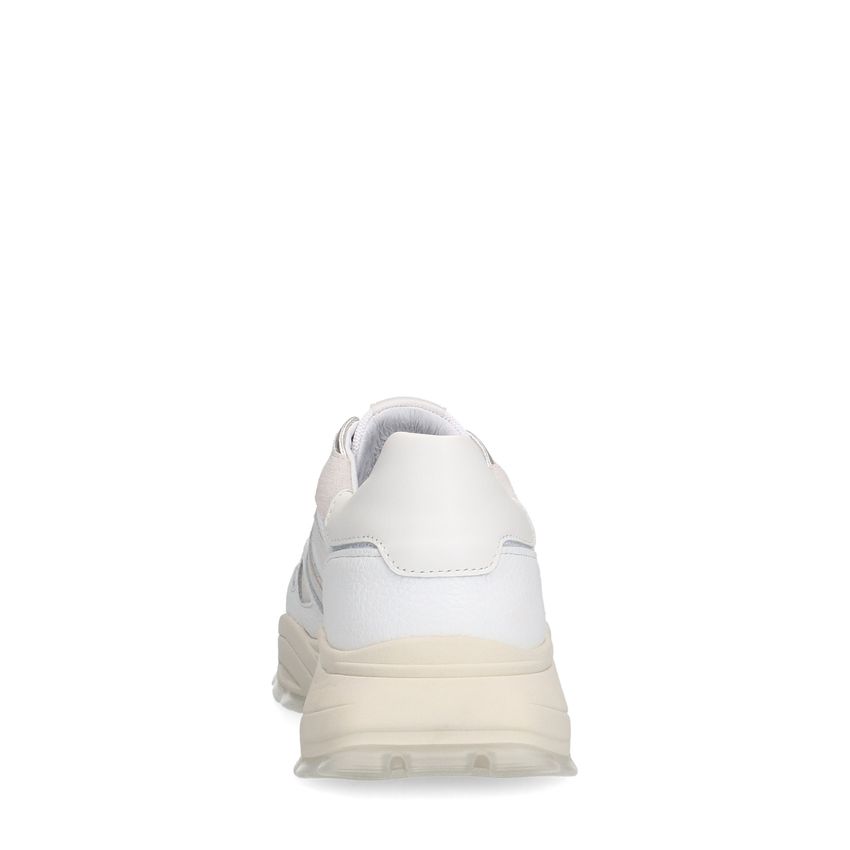 Witte leren sneakers