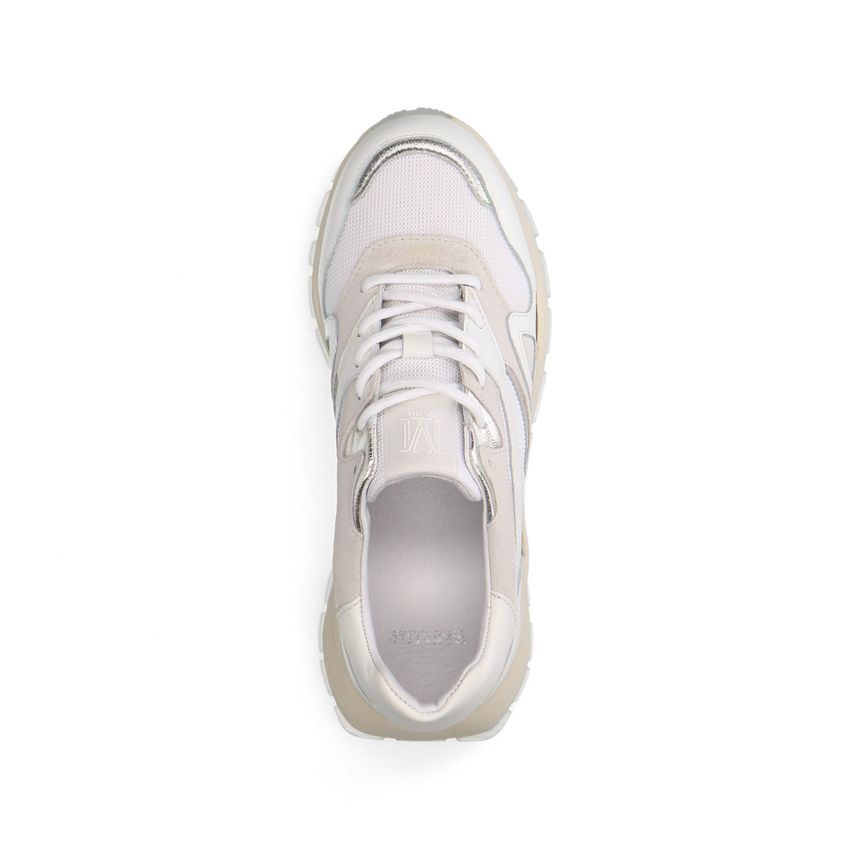 Witte leren sneakers