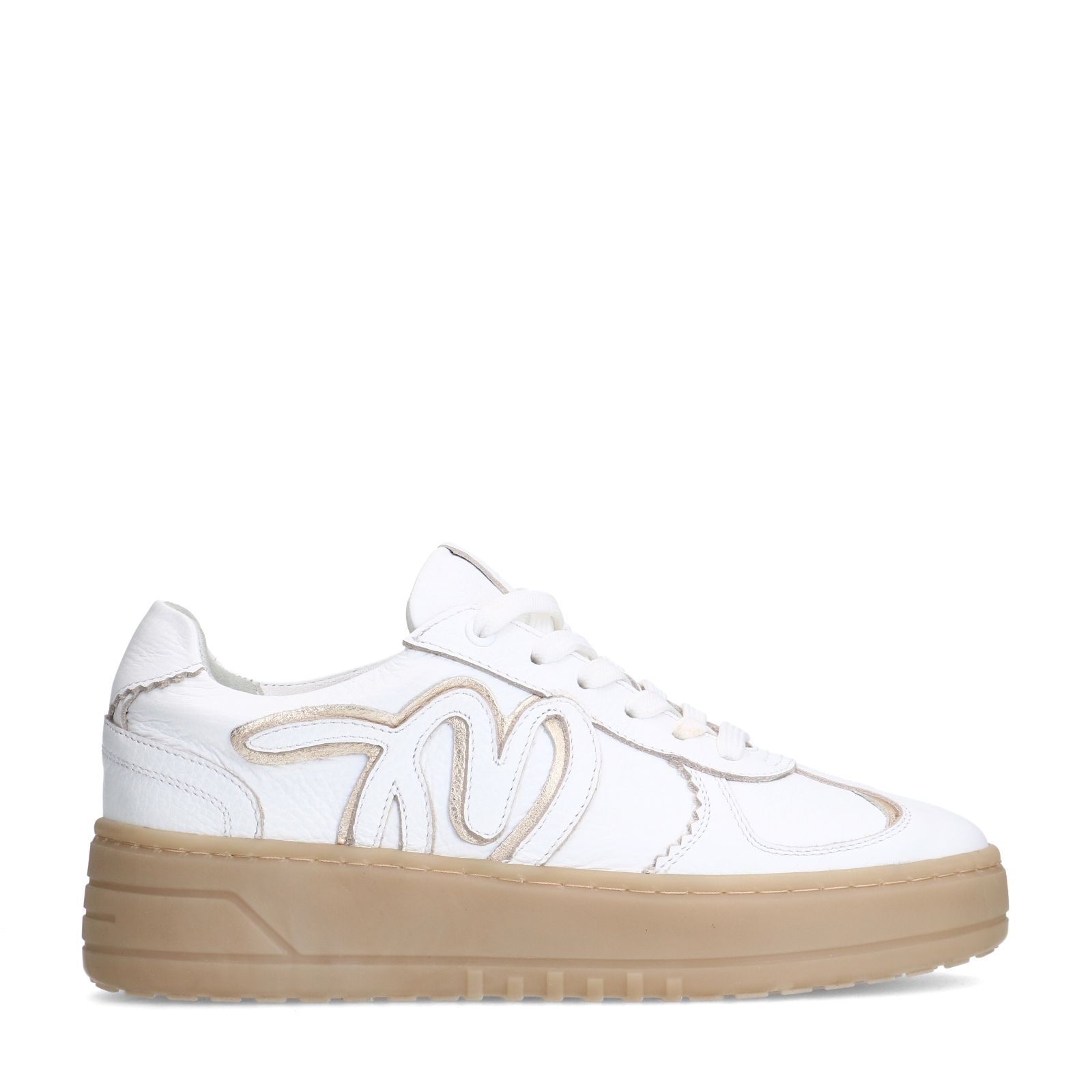 Witte leren sneakers