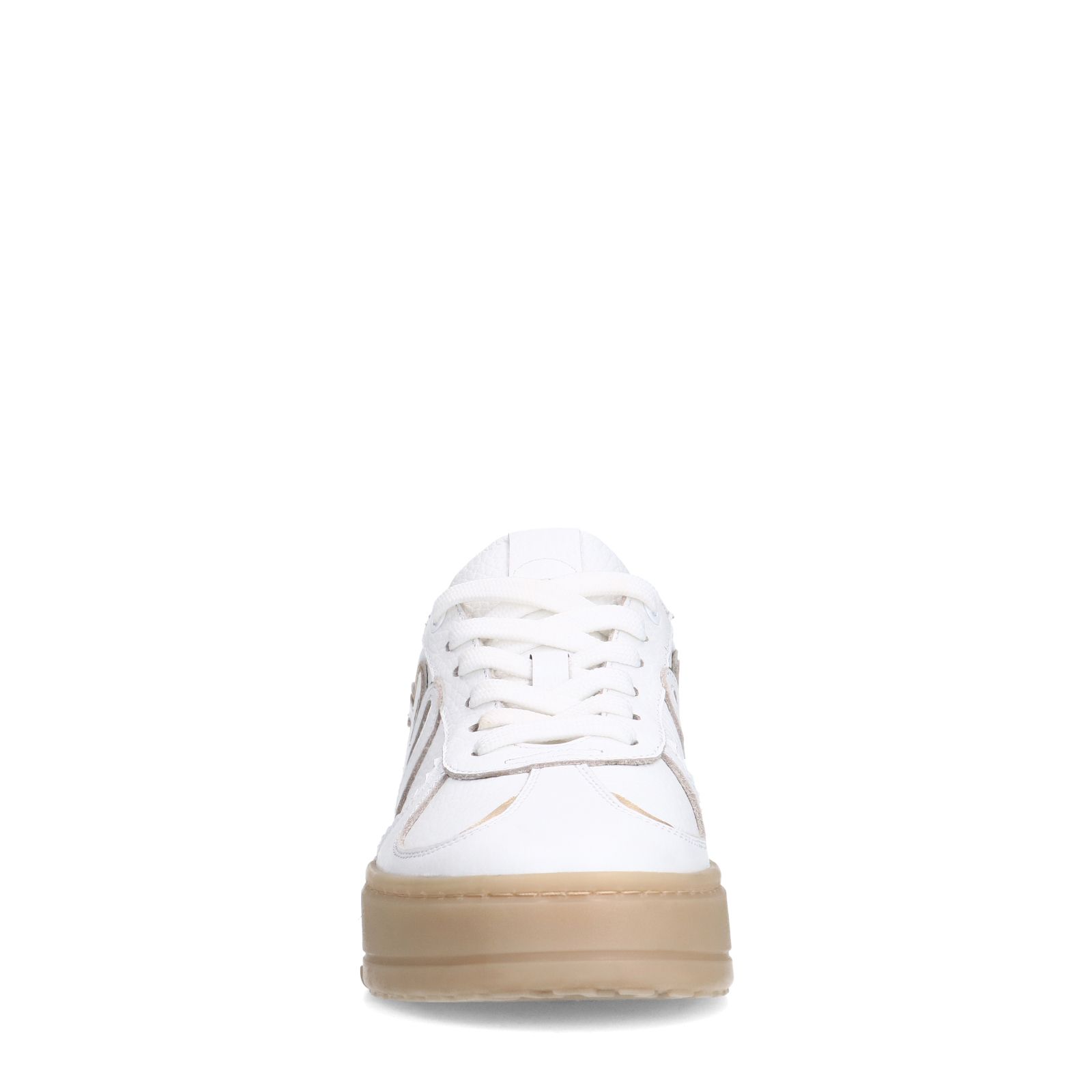 Witte leren sneakers