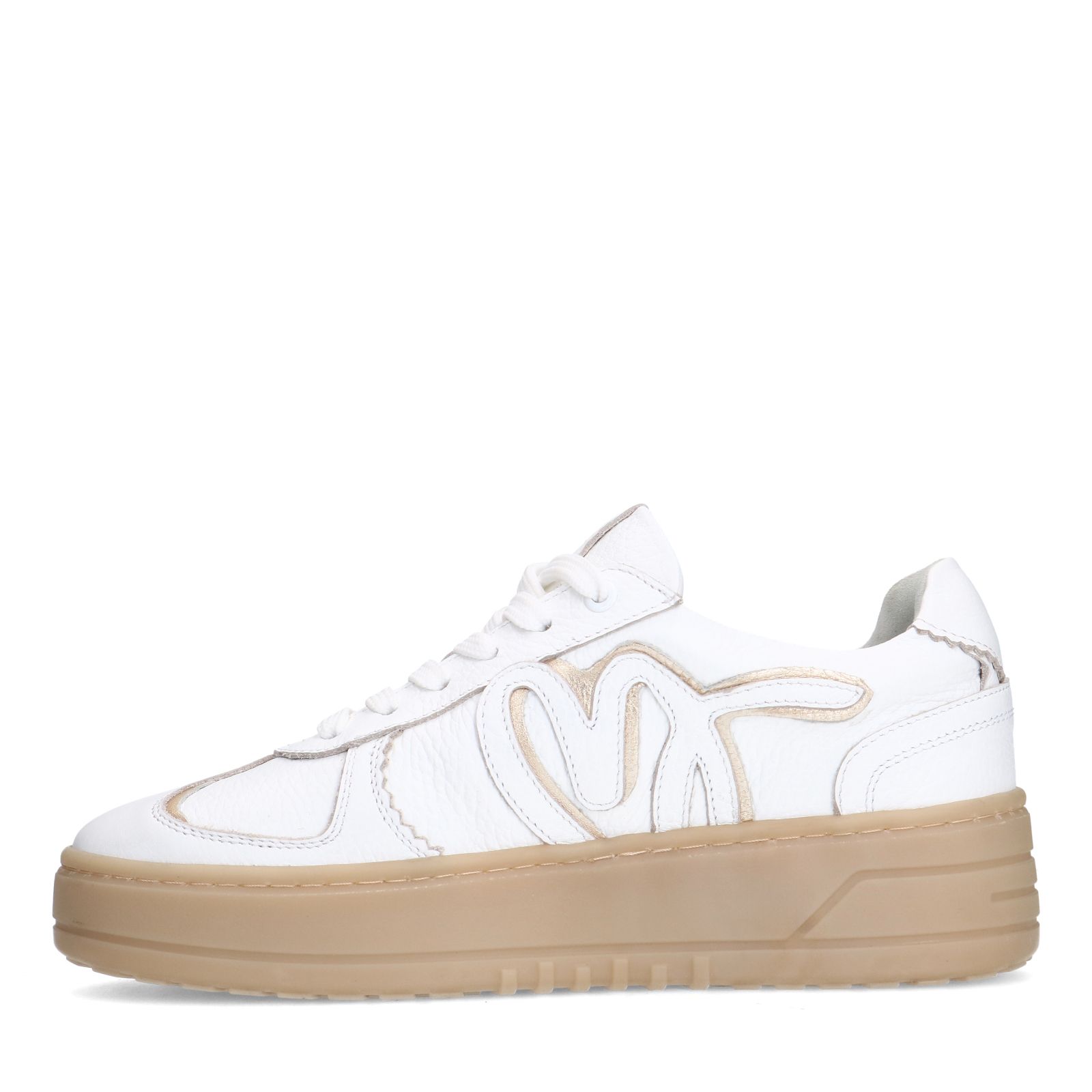 Witte leren sneakers