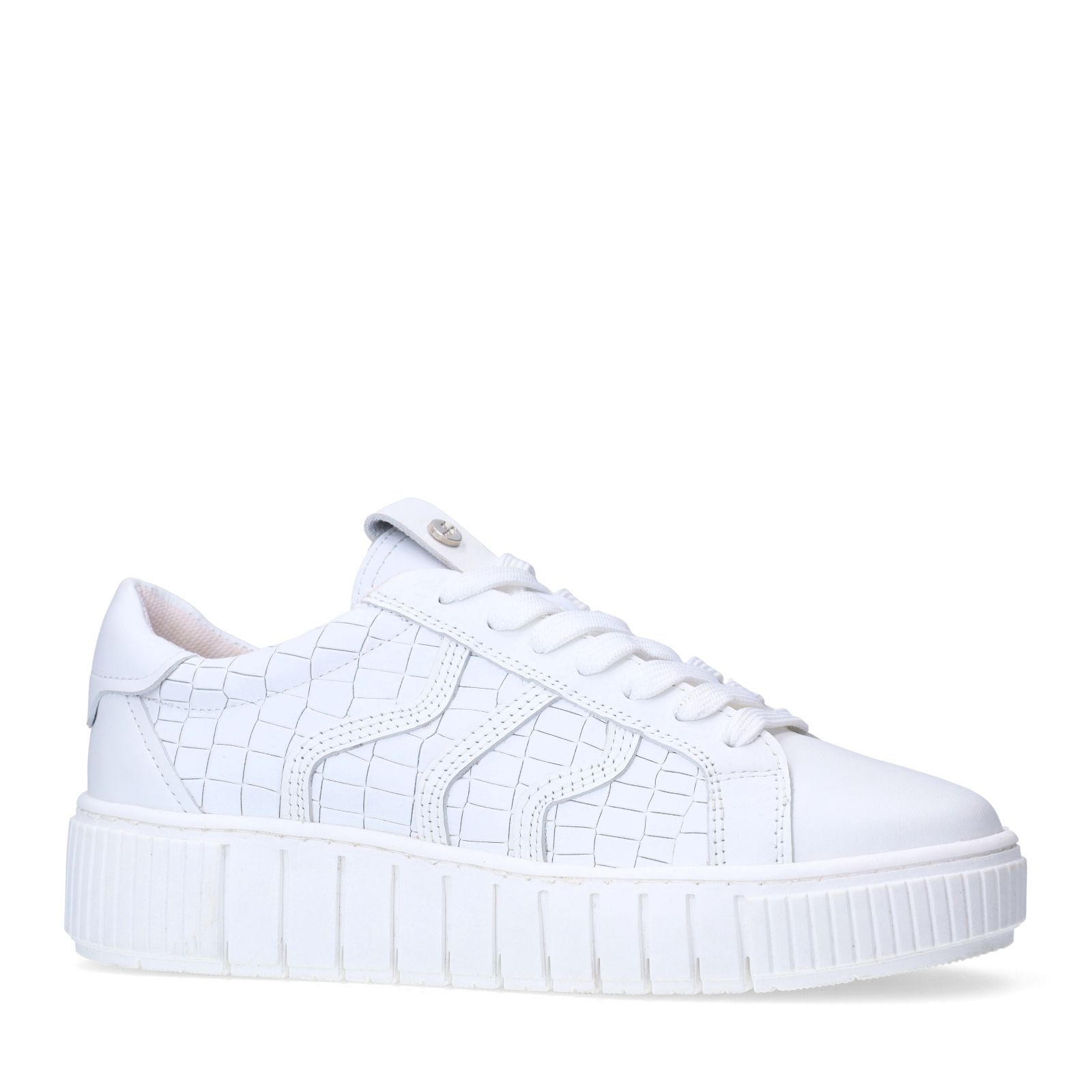 Witte leren sneakers