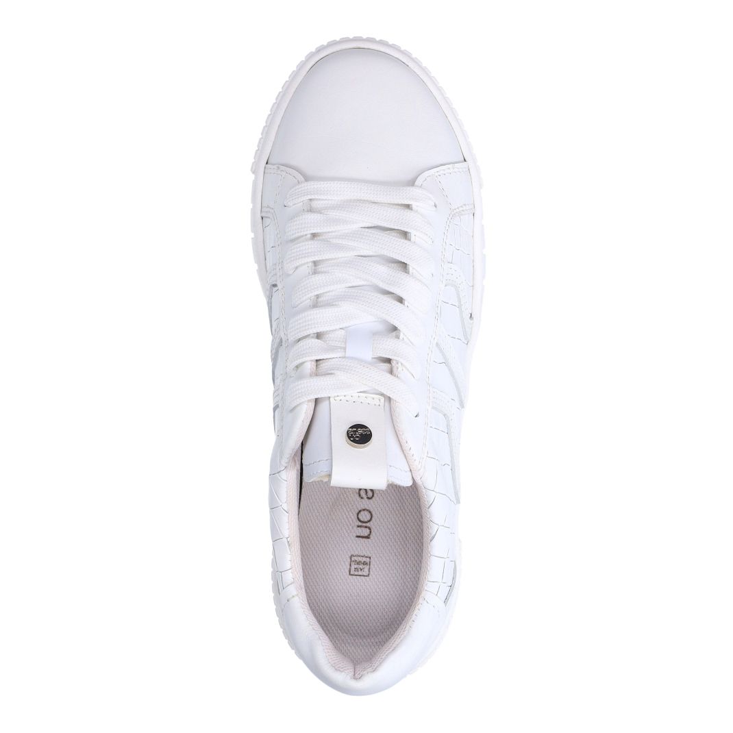 Witte leren sneakers