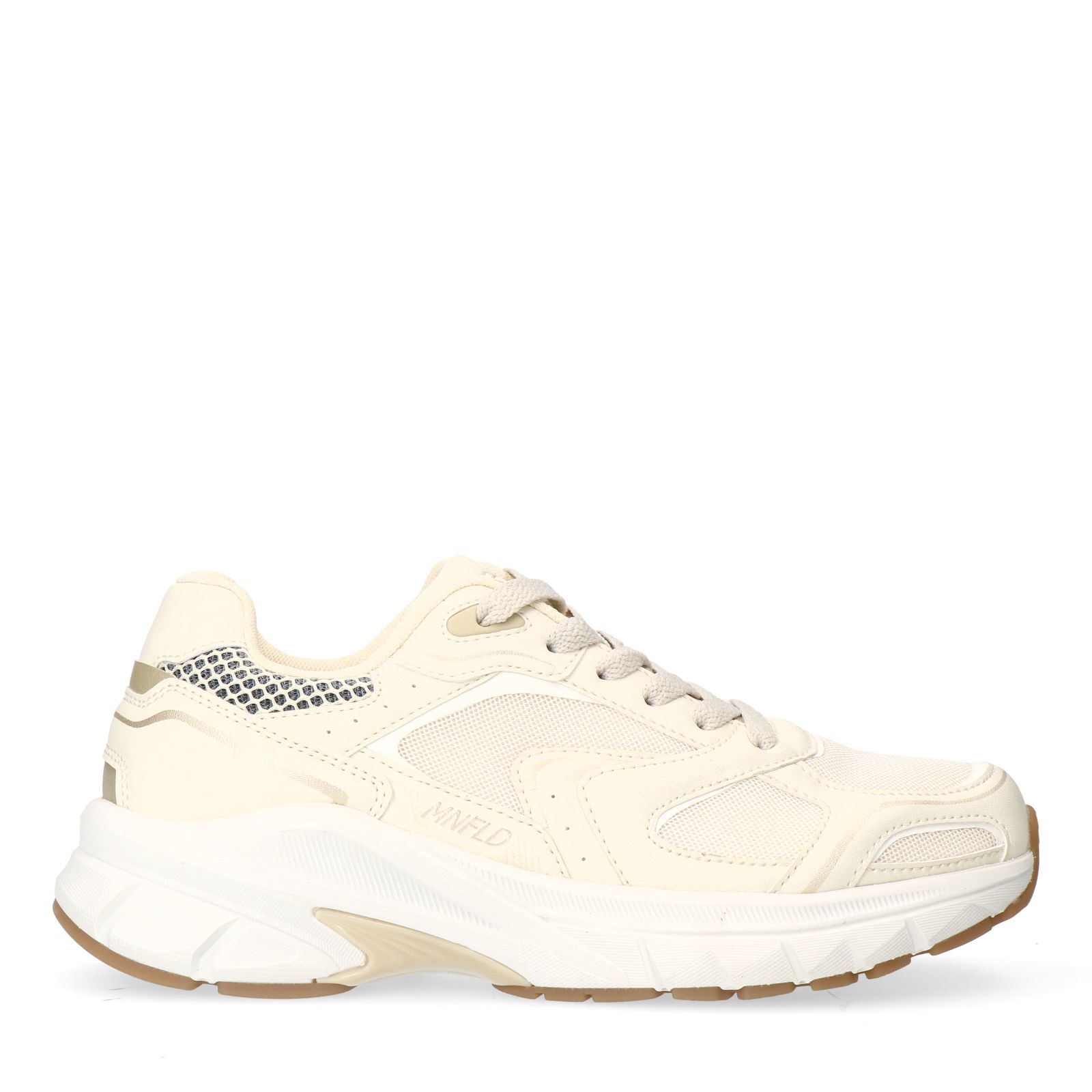 Weiße Sneaker mit Mesh-Details