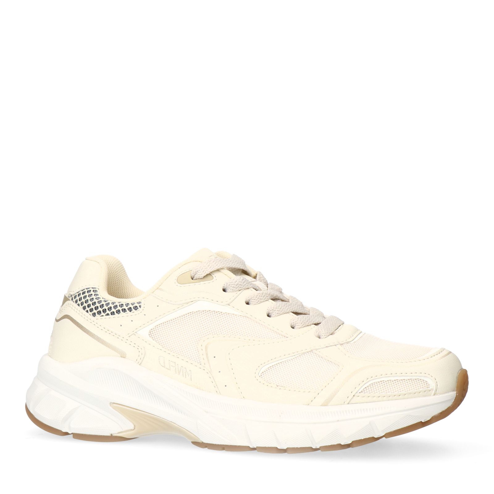 Weiße Sneaker mit Mesh-Details
