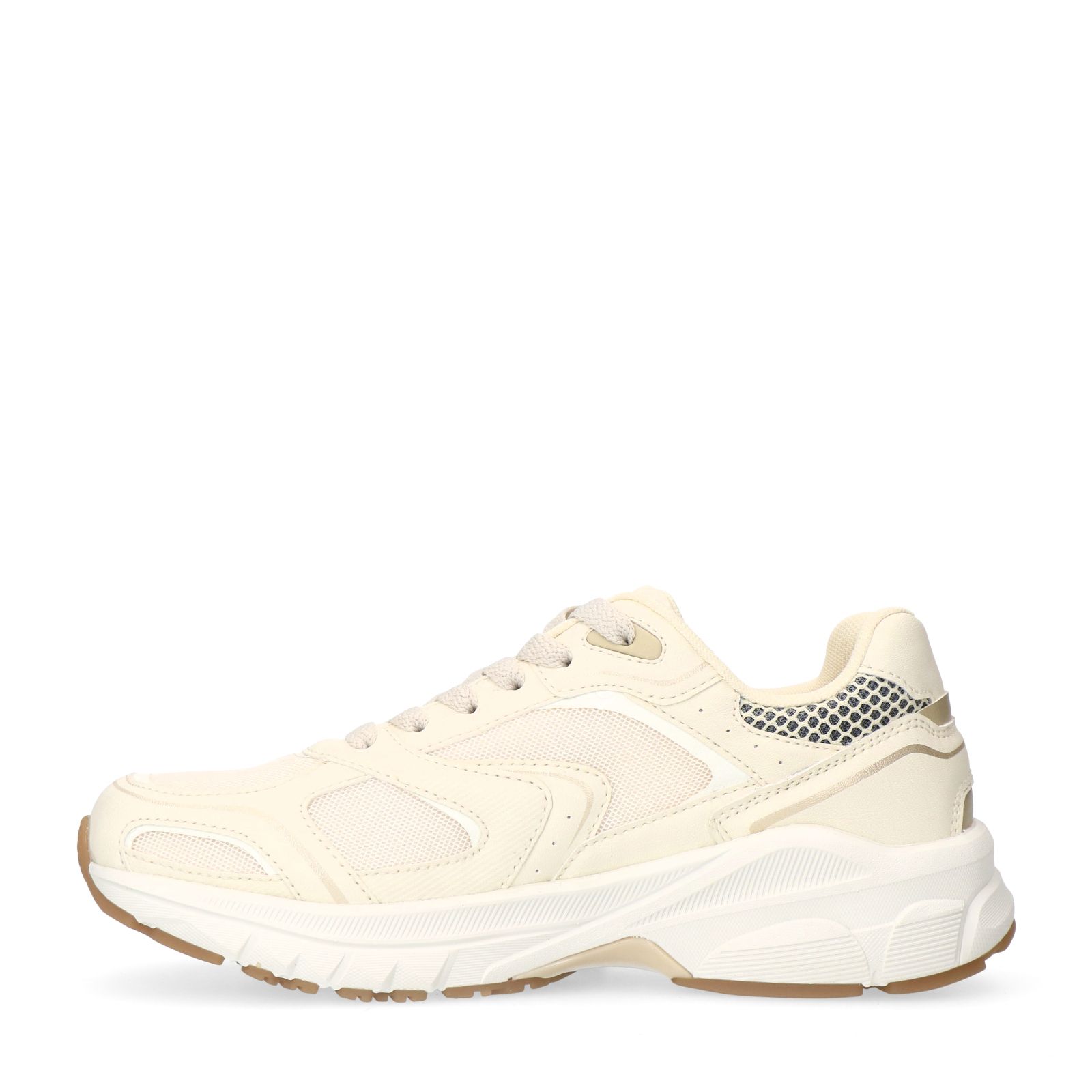 Weiße Sneaker mit Mesh-Details