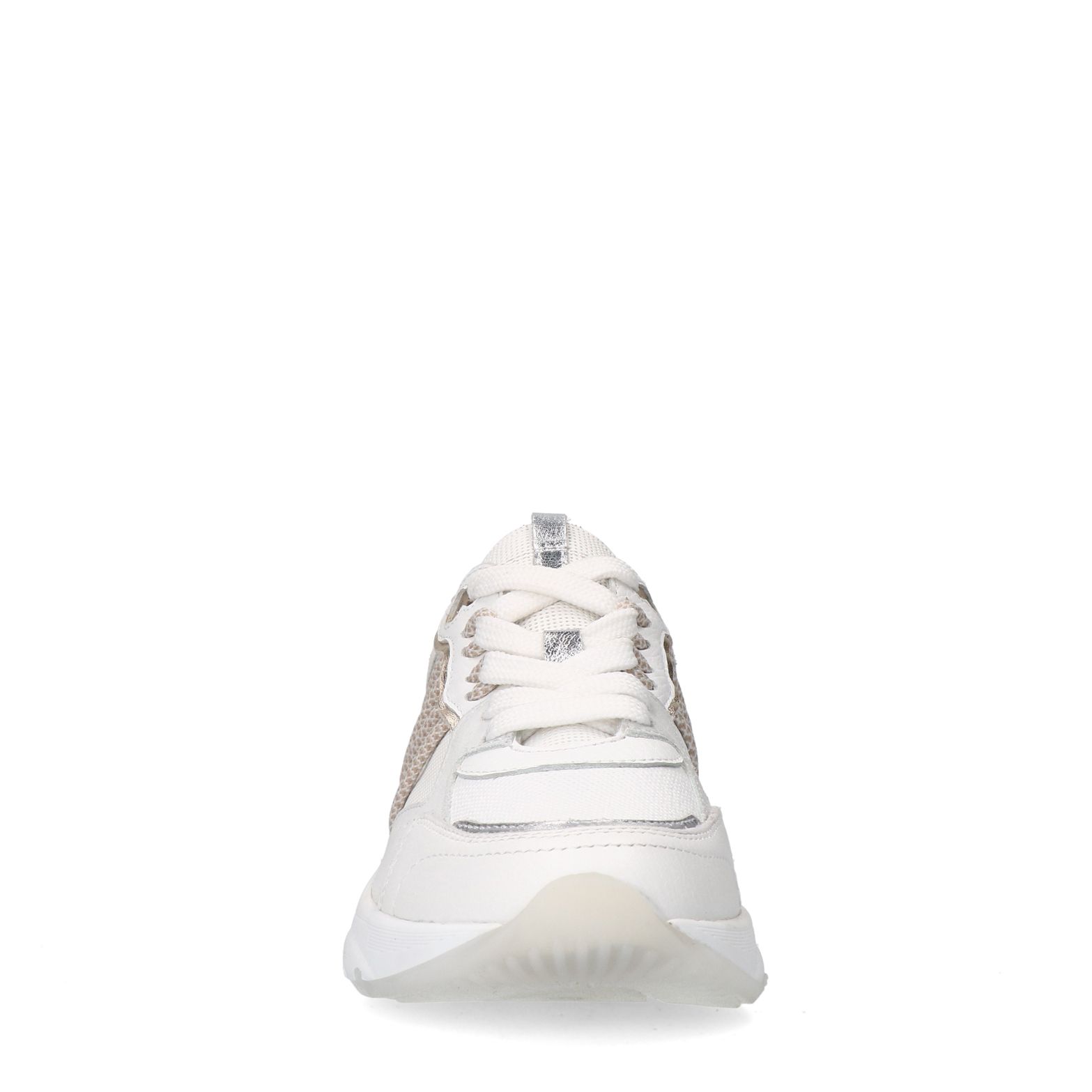 Weiße Ledersneaker