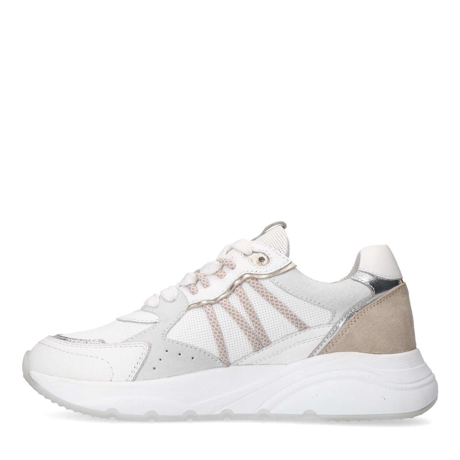 Witte leren sneakers