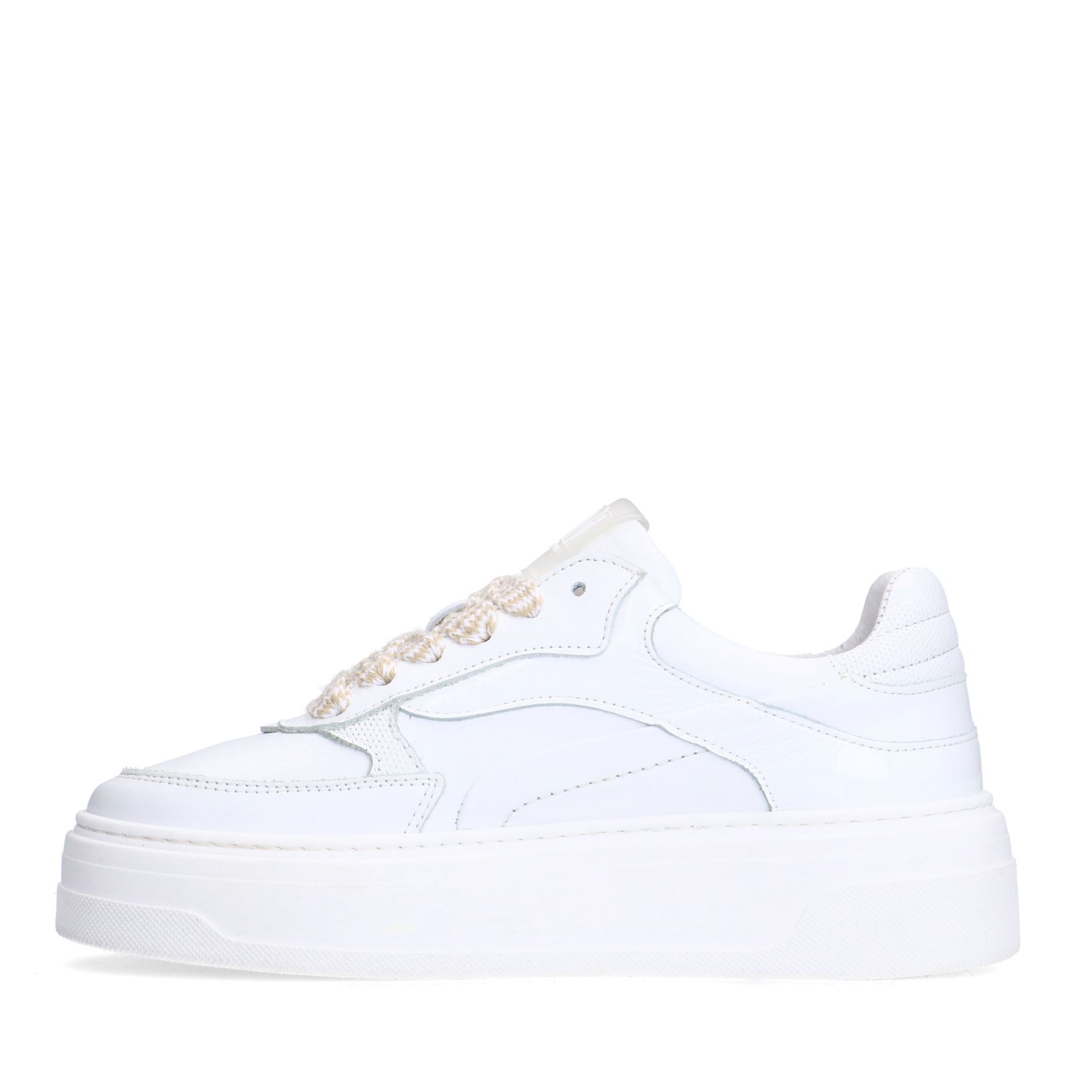 Witte leren sneakers