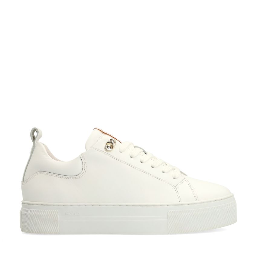 Weiße Ledersneaker
