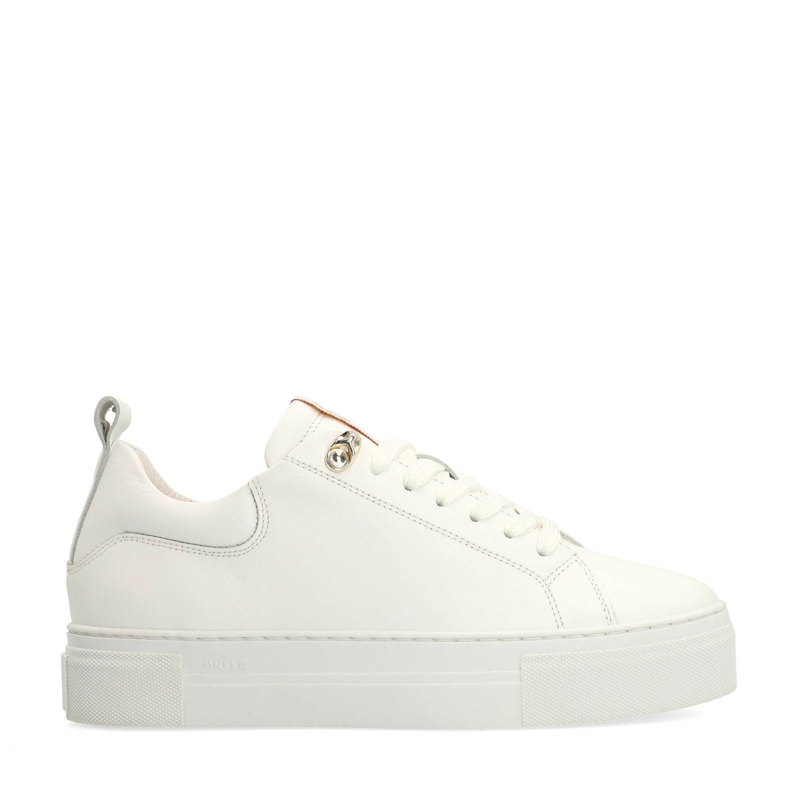 Witte leren sneakers