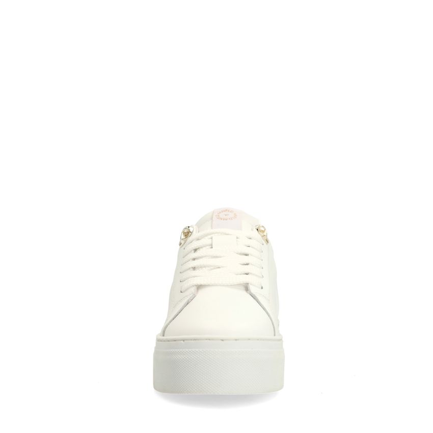 Weiße Ledersneaker