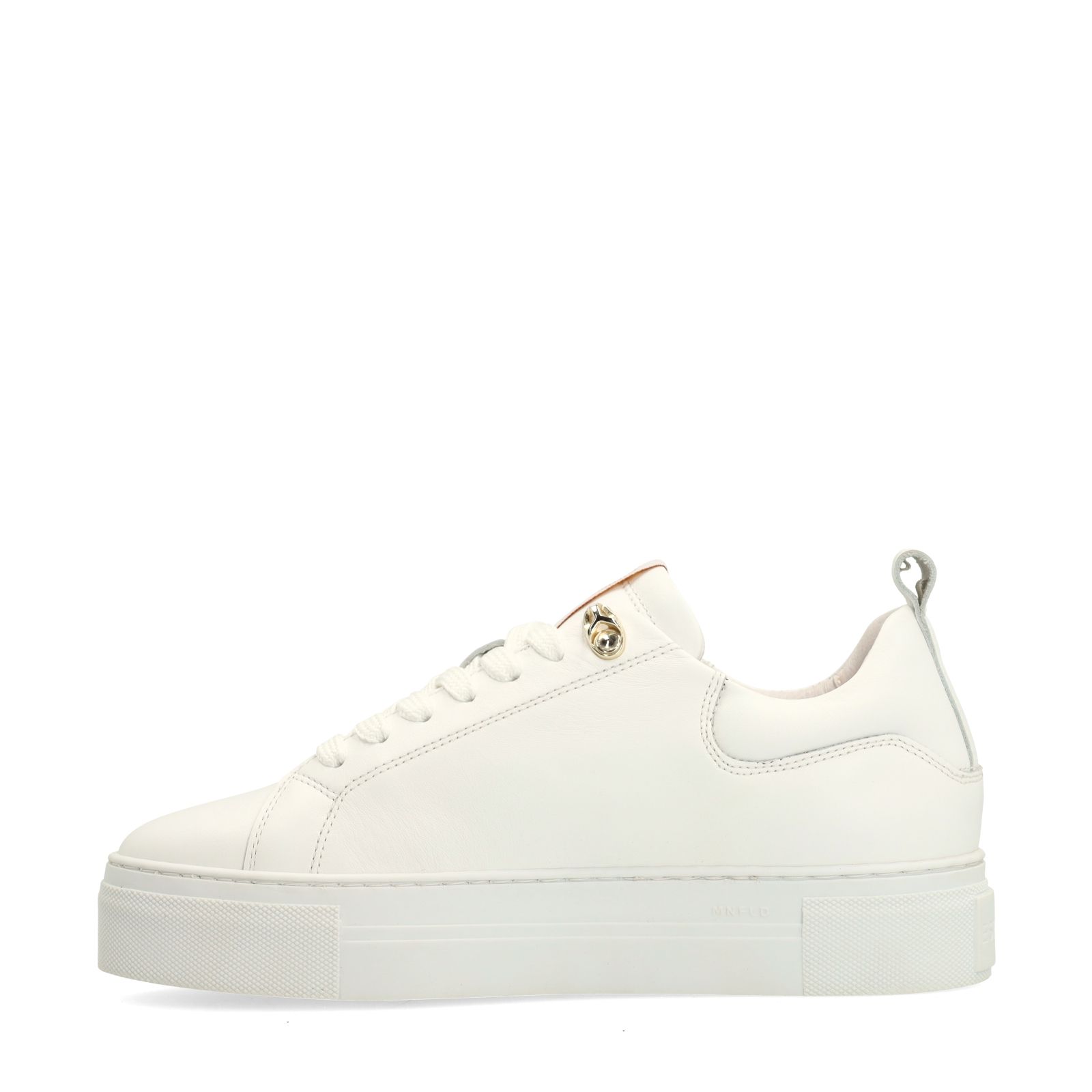 Witte leren sneakers