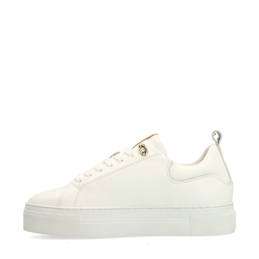 Witte leren sneakers