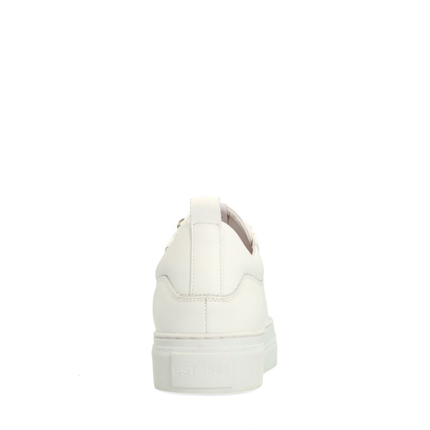 Witte leren sneakers