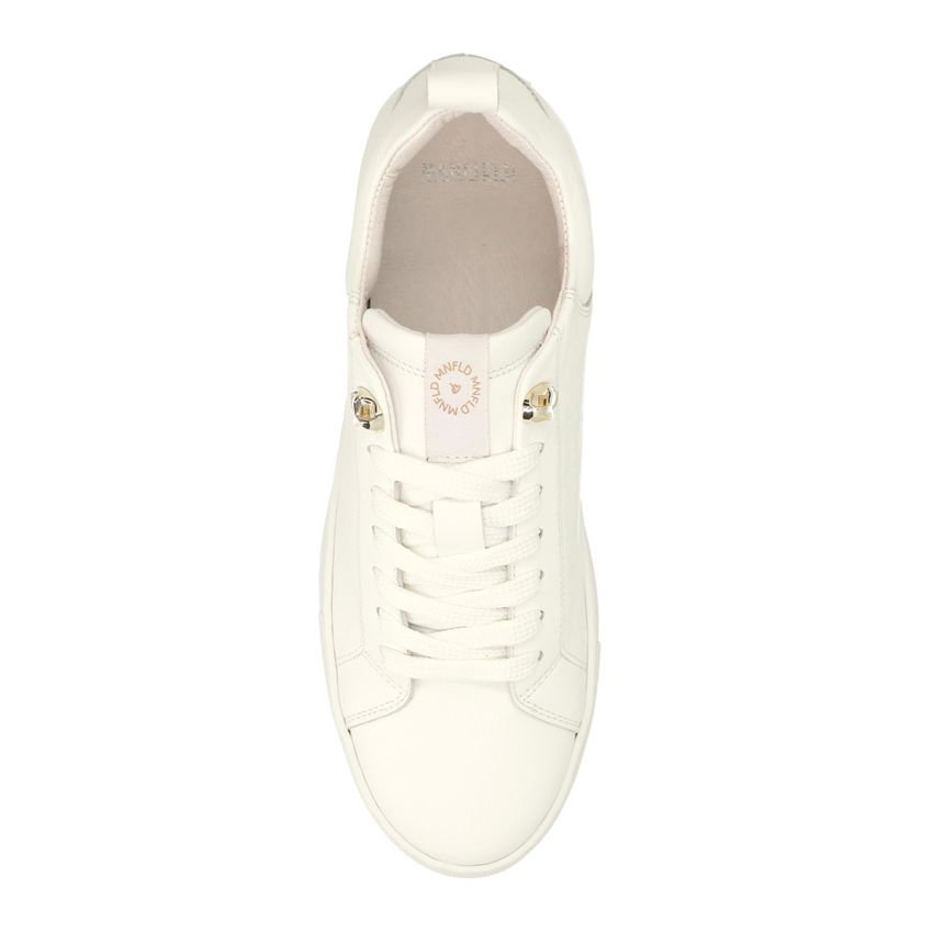 Weiße Ledersneaker