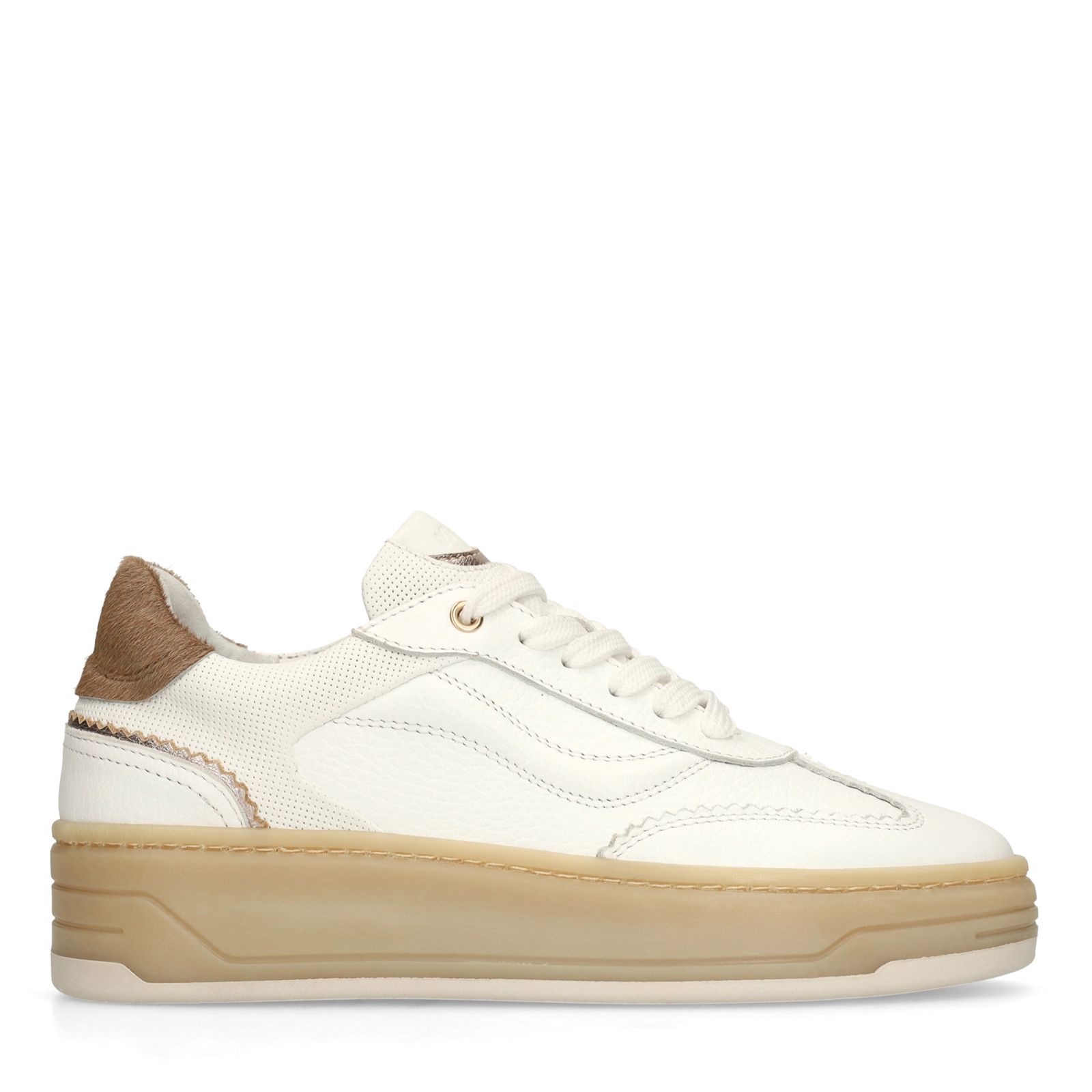 Witte leren sneakers